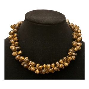 Vintage Double Beaded Choker Necklace